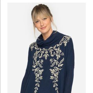 JOHNNY WAS FUZZY COWL NECK SWEATER - 1X